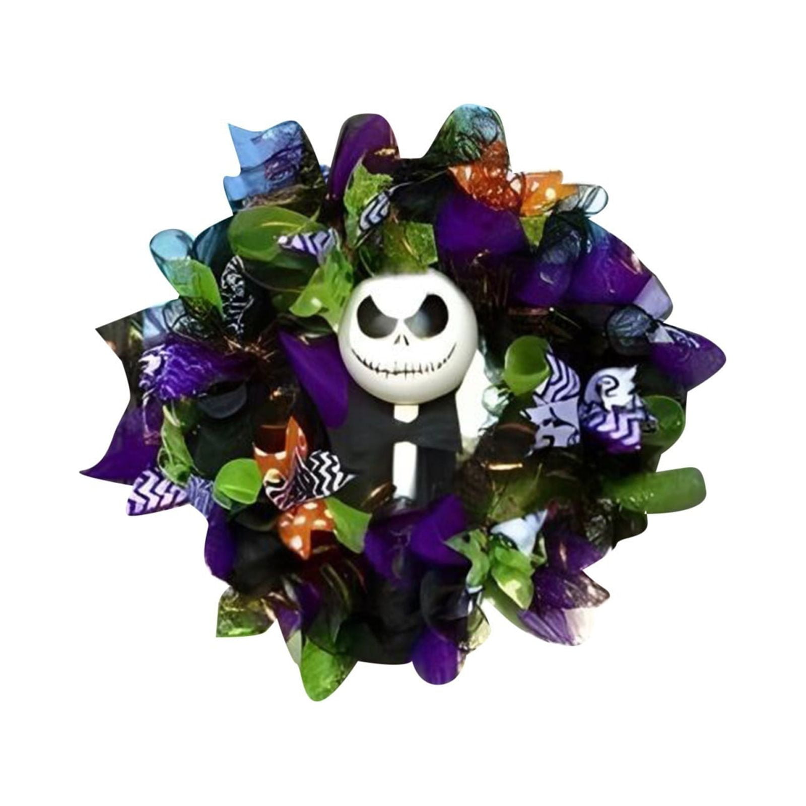 Halloween Wreaths for Front Door, Jack Skellington Porch Indoor Outdoor
