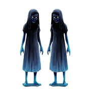 Halloween Yard Signs Outdoor Decorations, 2pcs Scary Evil Spirit Stakes for Lawn Garden Halloween Party Home Decor