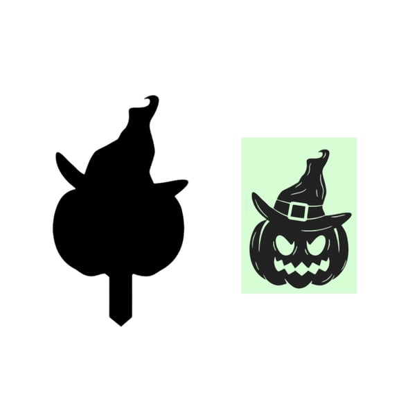 Halloween Yard Stakes Glow In The Dark Outdoor Decorations Spooky Halloween Pathway Markers Light Up Lawn Sign Yard Art Ornament G