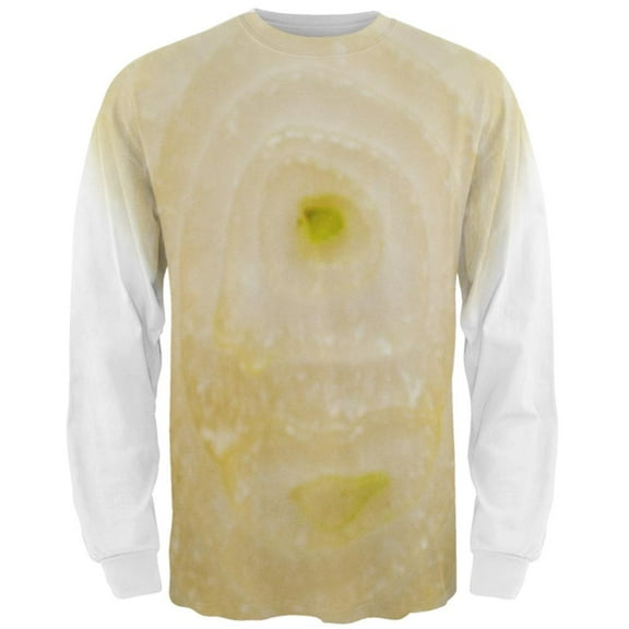 Halloween Yellow Sweet Onion Costume All Over Mens Long Sleeve T Shirt Multi SM
