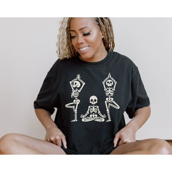 Halloween Yoga Shirt, Halloween T Shirts for Women, Halloween Yoga Teacher Shirt, Cute Yoga Tee