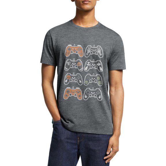 Halloween Youth Shirts Costume for Fall Classic Tops Lovely Game Handle Pumpkin Skeleton Summer Short Sleeve Shirts Great Gift S-5XL