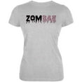 thumbnail image 1 of Halloween Zombae Zombie Brain  Juniors Soft T Shirt Heather X-LG, 1 of 1