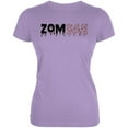 thumbnail image 1 of Halloween Zombae Zombie Brain  Juniors Soft T Shirt Lavender SM, 1 of 1