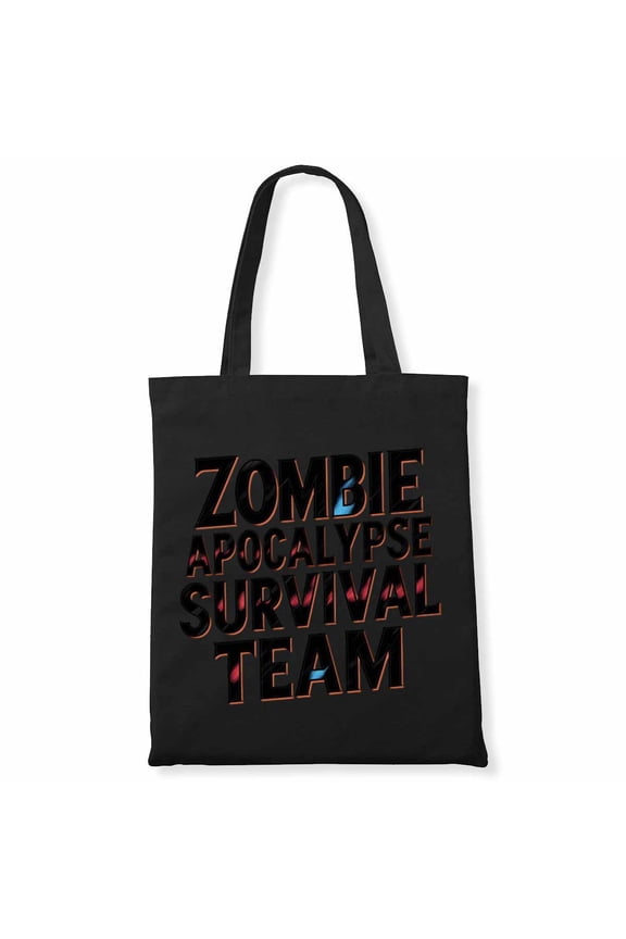 Halloween Zombie Apocalypse Survival Team Math Teacher Students School College Canvas Bag 1Pc