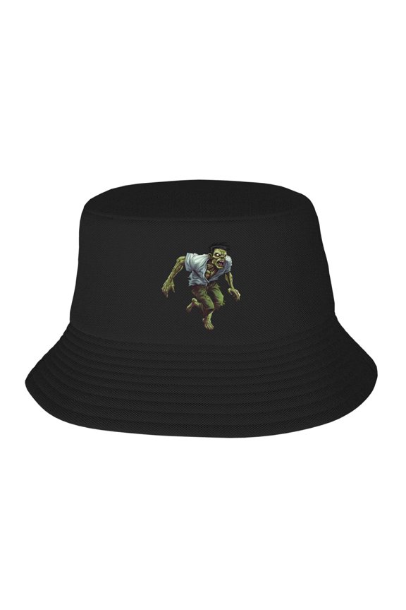 Halloween Zombie Bucket Hat For Womens And Mens Outdoor Beach Fisherman Hat Sun Hat