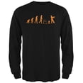 thumbnail image 1 of Halloween Zombie Evolution Black Adult Long Sleeve T-Shirt - 2X-Large, 1 of 1