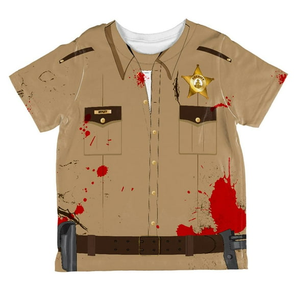 Halloween Zombie Grime Sheriff Walker All Over Toddler T Shirt Multi 6T