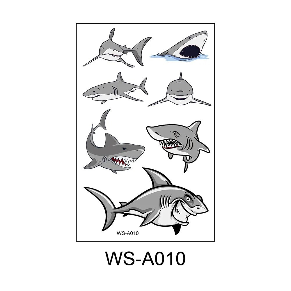 Halloween Zombie Temporary Tattoos Waterproof 3D Bite Mark Tattoo