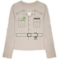 thumbnail image 1 of Halloween Zookeeper Costume Youth Girls Long Sleeve T Shirt Cream YSM, 1 of 1