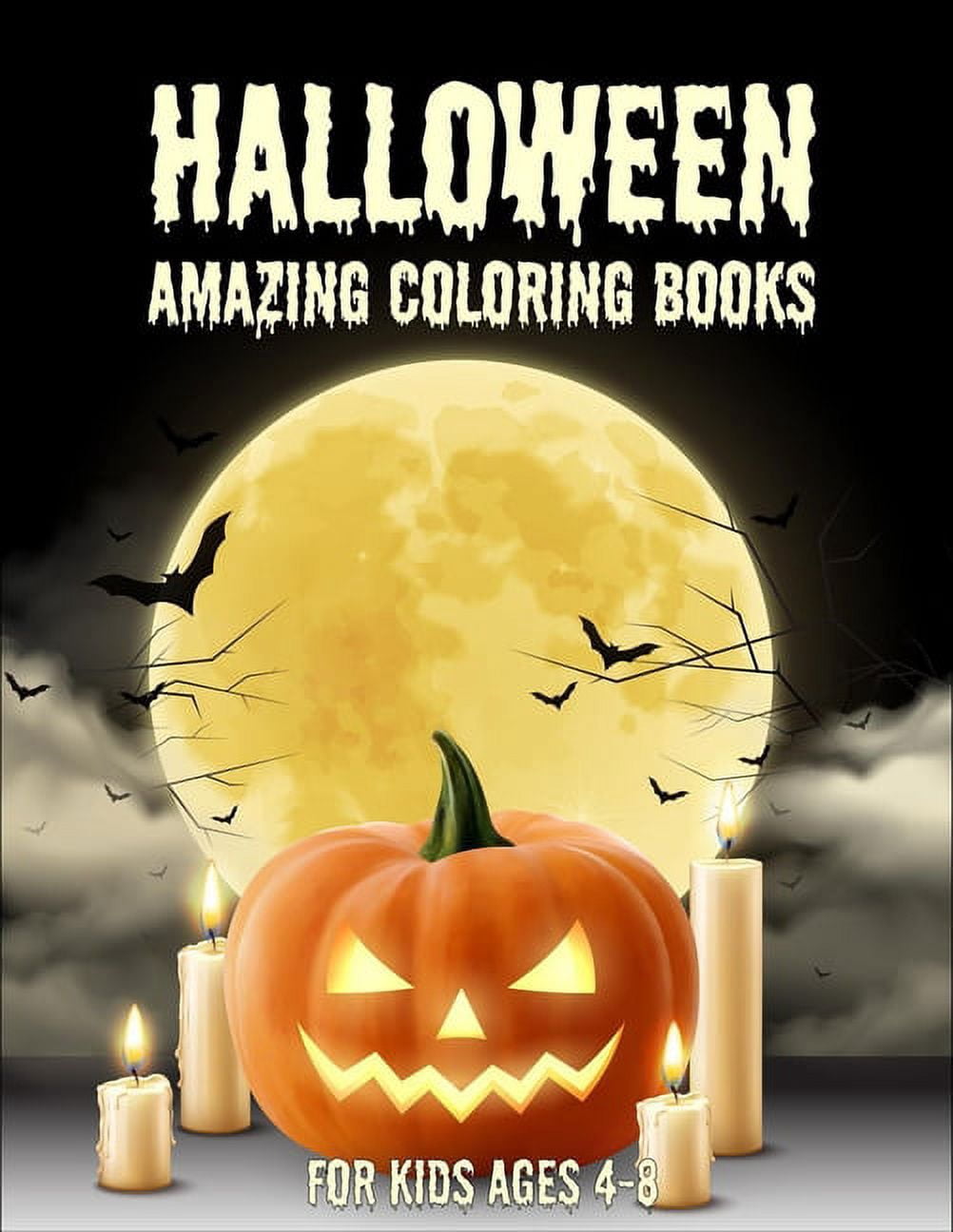 Halloween amazing coloring books for kids ages 4-8: A Cute Halloween Coloring Book with 40 unique pages (halloween gift , (Paperback)