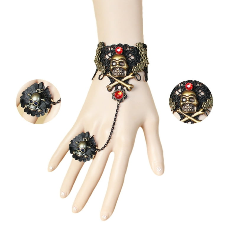 Skeleton Hand Jewellery Black Costume Accessories Female Skeleton Hand Jewellery Black Costume Accessories Female