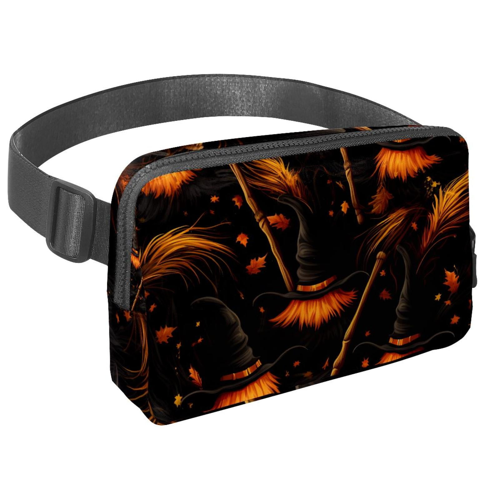 Halloween broomsticks Adjustable Lightweight Unisex Waist Bag Running Belt with Extension Strap Money Belt Holder