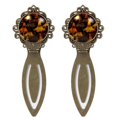 thumbnail image 1 of Halloween broomsticks Vintage Copper-Colored Lace Bookmarks: Stainless Steel Reading Accessories, Book Marks, and Book Accessories for Readers and Book Lovers, 1 of 5