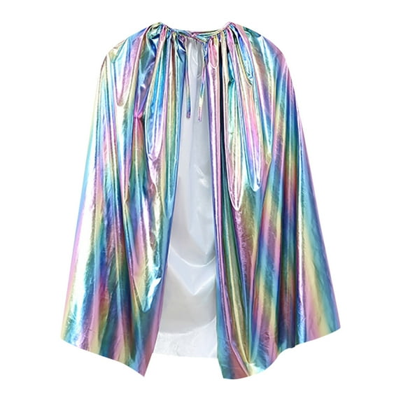 Halloween cape Fancy Party Dress Up Cloak Robe Kids Dress Up Party Sky Blue One Size