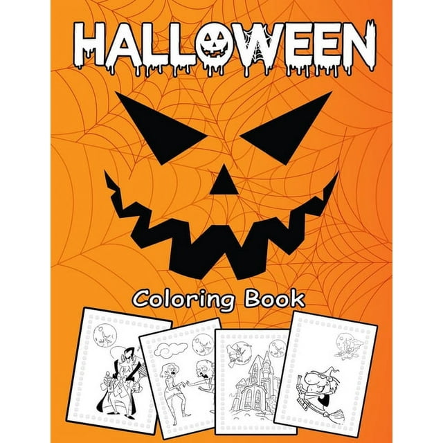 Halloween coloring Book : A Spooky Fun Workbook For Learning, Coloring ...