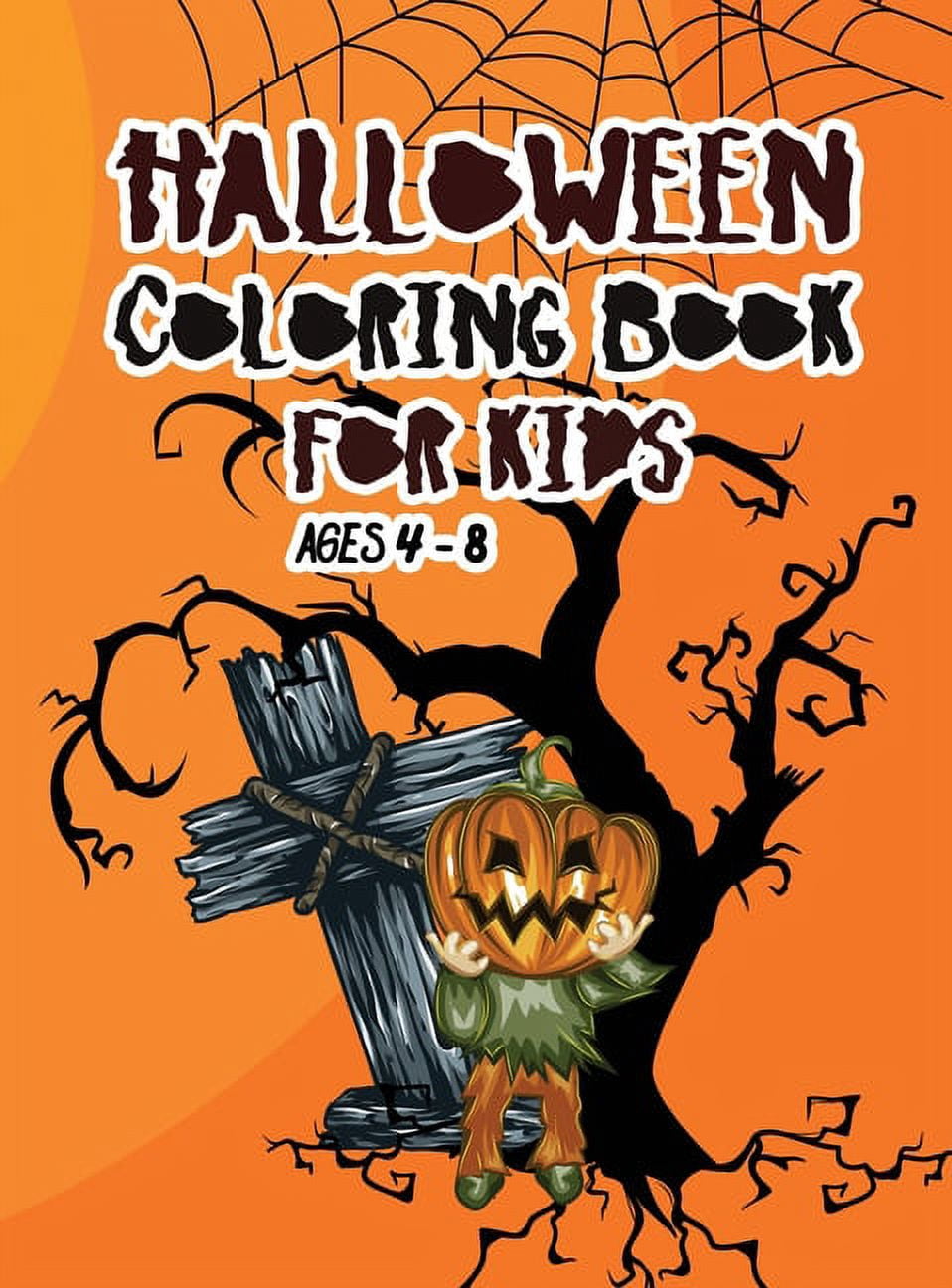 Halloween coloring book for kids ages 4 - 8: A beautiful witch coloring ...