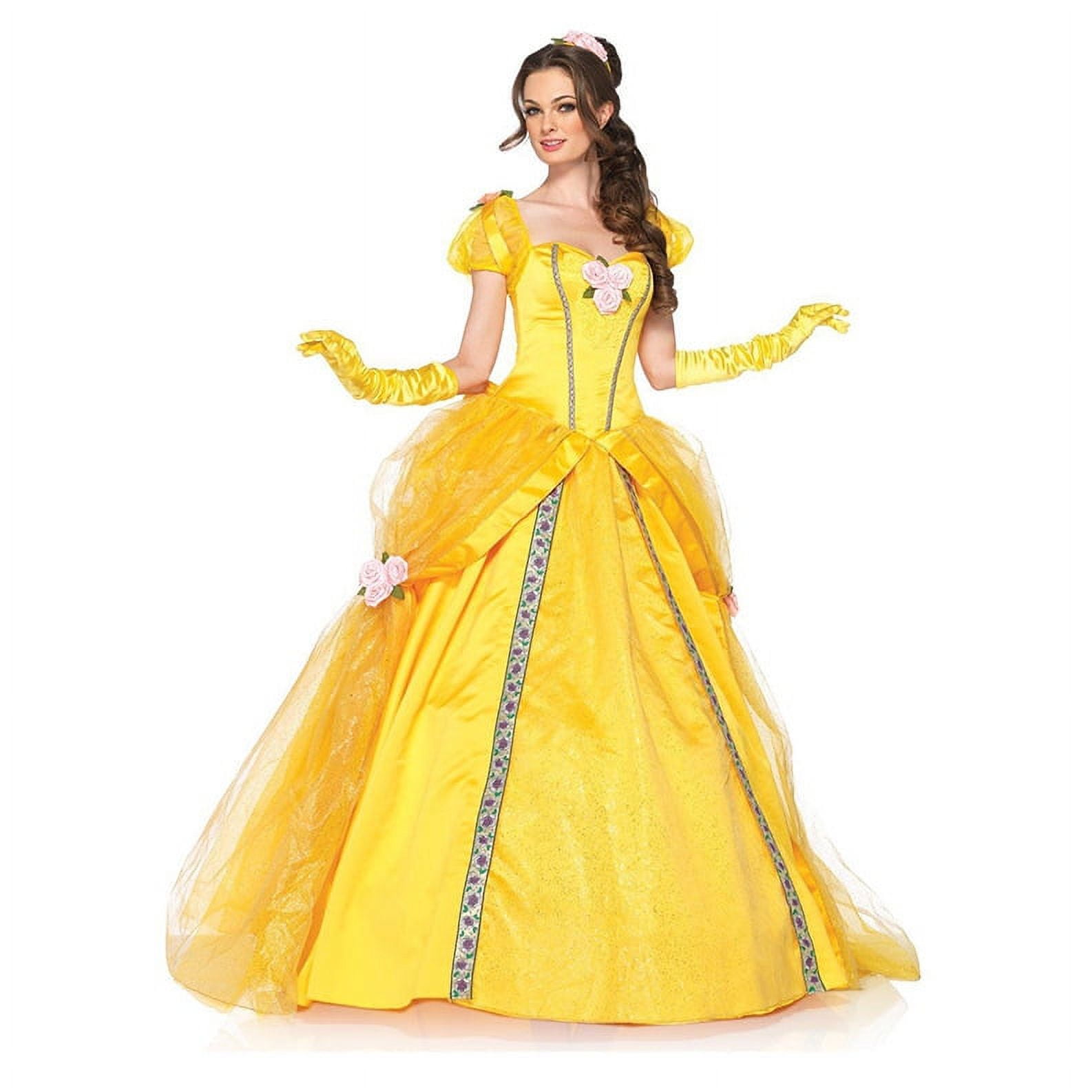 Halloween costume Belle princess dress adult beauty and beast anime