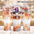 thumbnail image 1 of Halloween cow 40oz Quencher tumbler sublimation Funny animal Fall Autumn Waterslide, 1 of 3