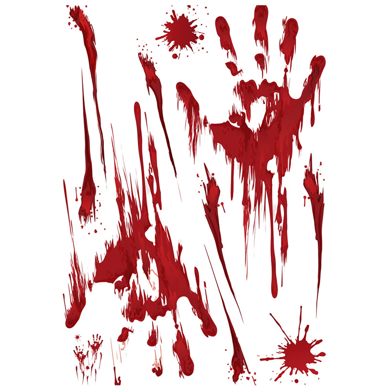 Halloween decor 2024 Halloween Wall Stickers Blood Zombies Window Glass