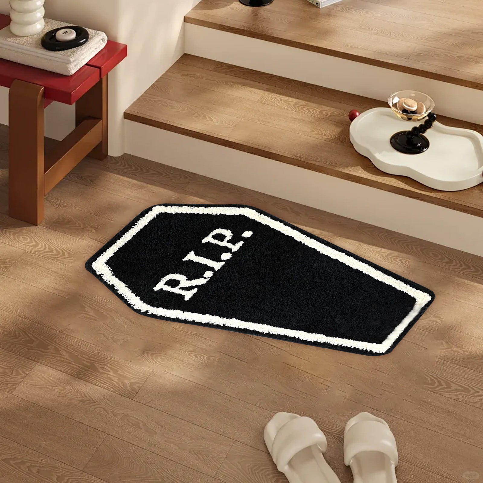 Halloween decorations Halloween Bath Mat Tufted Rug Non Slip Floor Mat