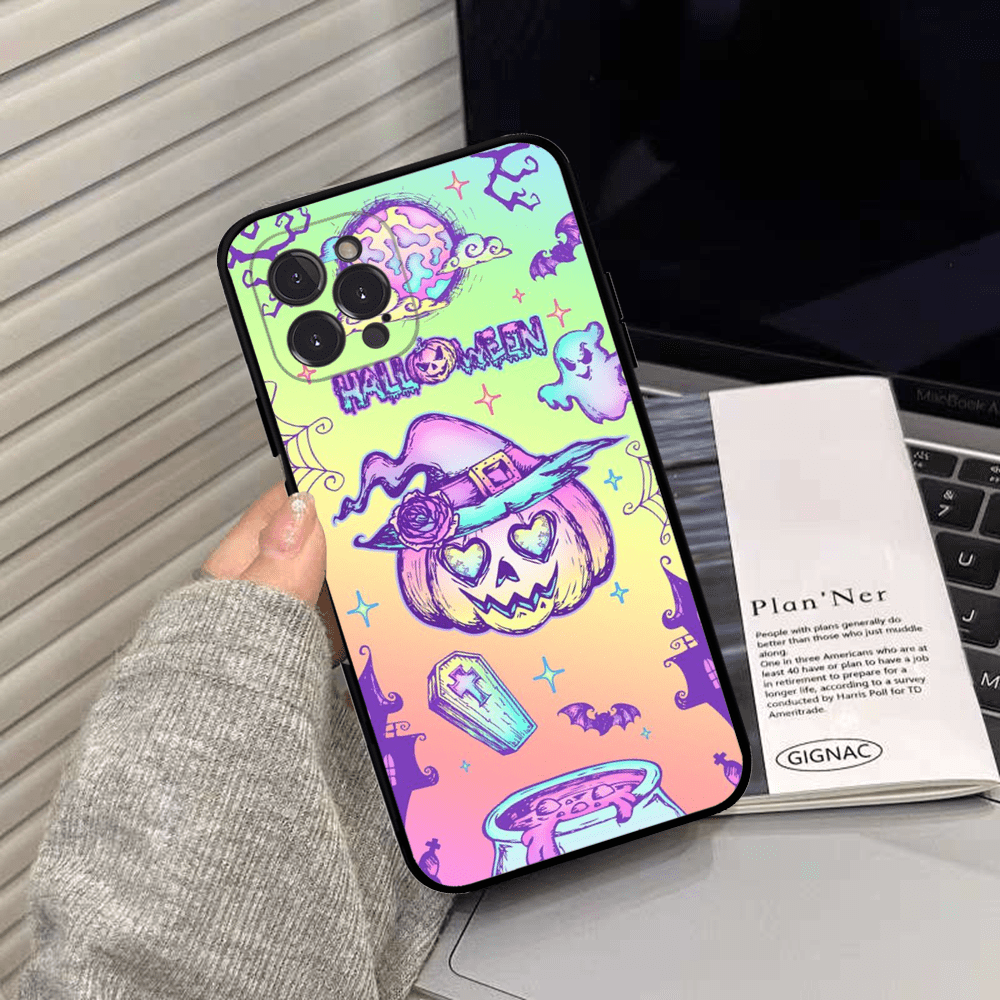 Halloween fall autumn Phone Case Silicone Soft for iphone 15 14 13 12 11 Pro Mini XS MAX 8 7 6