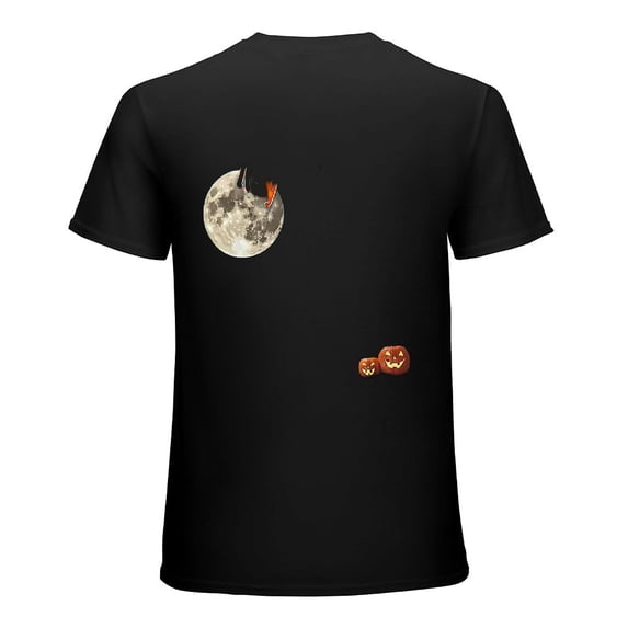 Halloween full body realistic humanoid skull, skull design shirt, artistic display, T-shirt gift casual breathable men, women, boys and girls