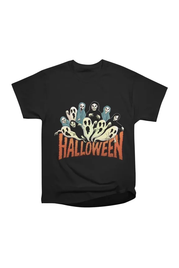 Halloween ghosts T-Shirt Tee Gift For Him Merch For Her Apparel For Friend