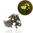 thumbnail image 1 of Glow In The Dark Lizard Ring Vintage Copper Adjustable Electroplated European Halloween Costume Ring Fashion Ring, 1 of 6
