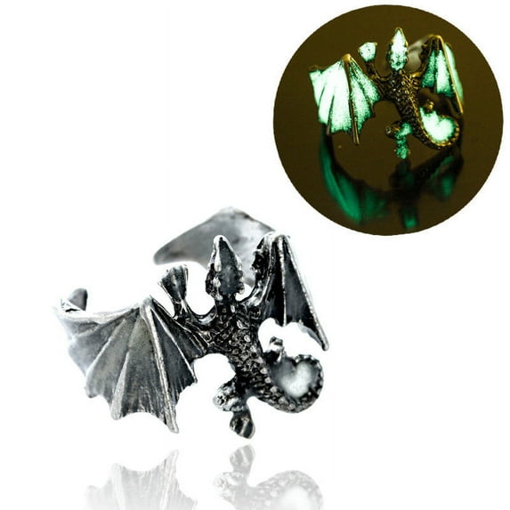 Halloween glow-in-the-dark vintage Lizard Ring