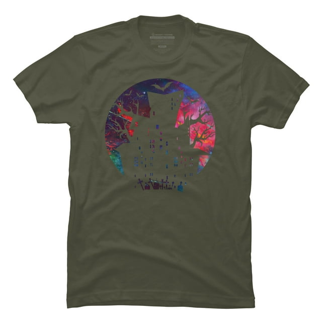 Halloween home Mens Military Green Graphic Tee - Design By Humans M