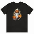 thumbnail image 1 of Halloween hotton casual Pumpkin Ghost Graphic Tee T Shirt Top Spooky Design Black S-5XL, 1 of 5