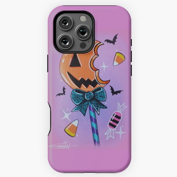 Halloween lollipop spooky candy Phone Case for iPhone 16 15 14 13 12 11 Pro Max M5903375