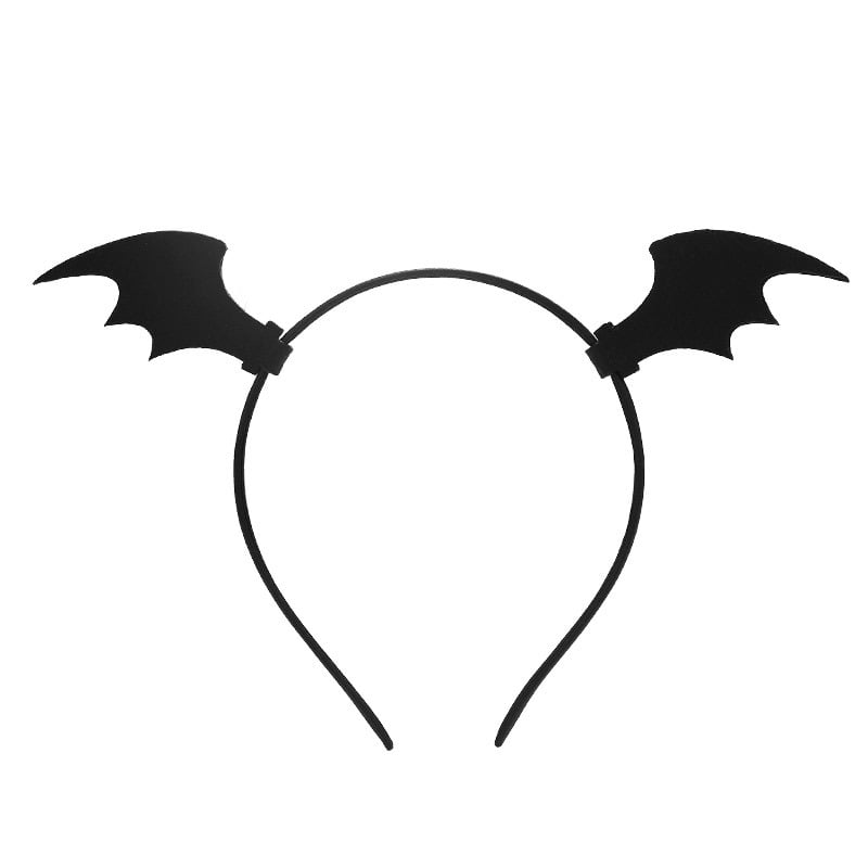Halloween masquerade spider web headband bat horn headband devil