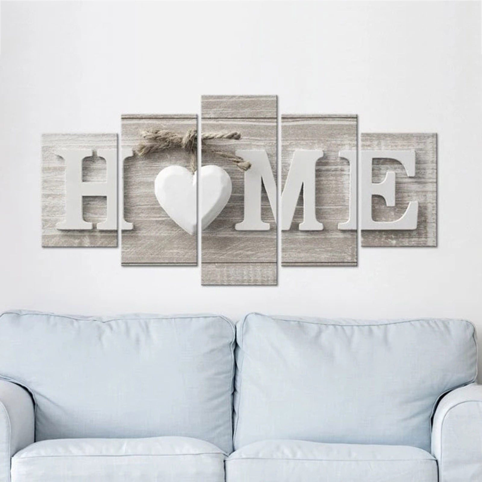 Decorations 5 Pcs HOME Warm Home Decoration Living Room Background Wall