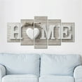 Decorations 5 Pcs HOME Warm Home Decoration Living Room Background Wall