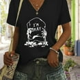 thumbnail image 1 of Halloween print Plus Size Shirt Women's T-shirts Short Sleeve Loose Tee Tops, 1 of 6