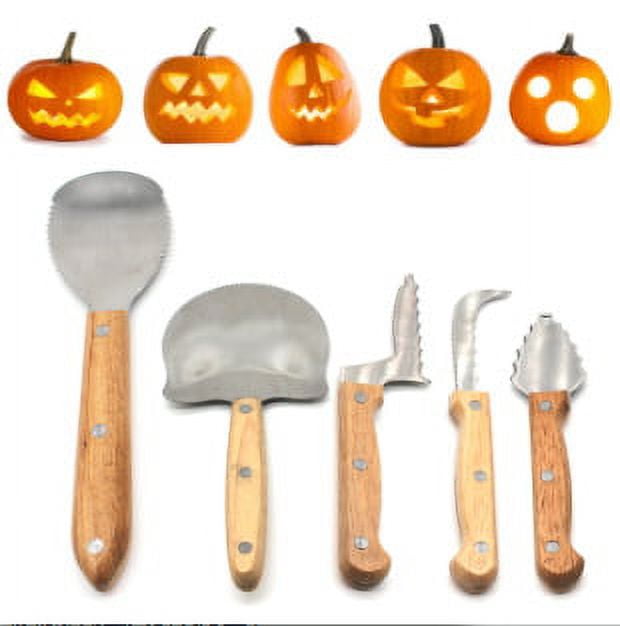 Halloween pumpkin carving kit, 5 stainless steel pumpkin carving tools