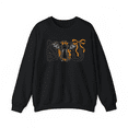 thumbnail image 1 of Halloween round-neck long-sleeved bow Boo bat pattern,Fashion cotton comfortable black S-3XL, 1 of 1