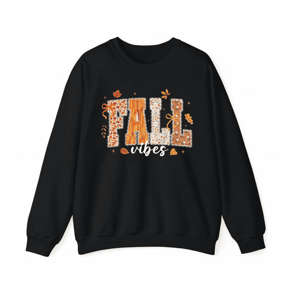 Halloween round-neck long-sleevedfloral Fall lace pattern cotton comfortable black S-3XL