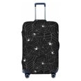 thumbnail image 1 of Halloween spiderwebs black Luggage Cover Anti Scratch, Elastic Suitcase Protector Suitcase Covers for Luggage Fits 18-32 Inch Luggage, 1 of 5