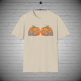 thumbnail image 1 of Halloween t-shirt, Skeleton tee, Skeleton hands Holding Pumpkins tee, 1 of 1