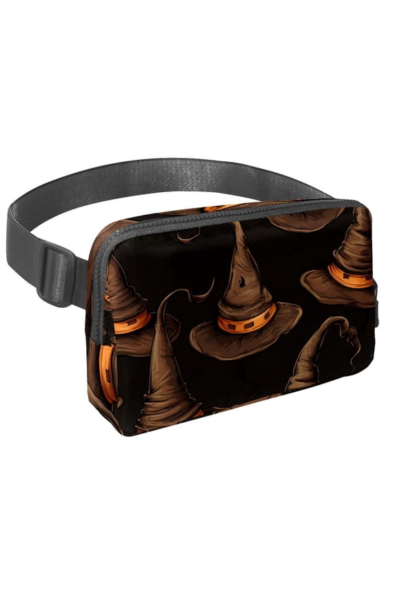 Halloween witch hat Lightweight Adjustable Running Belt Waist Bag with Extension Strap - Unisex