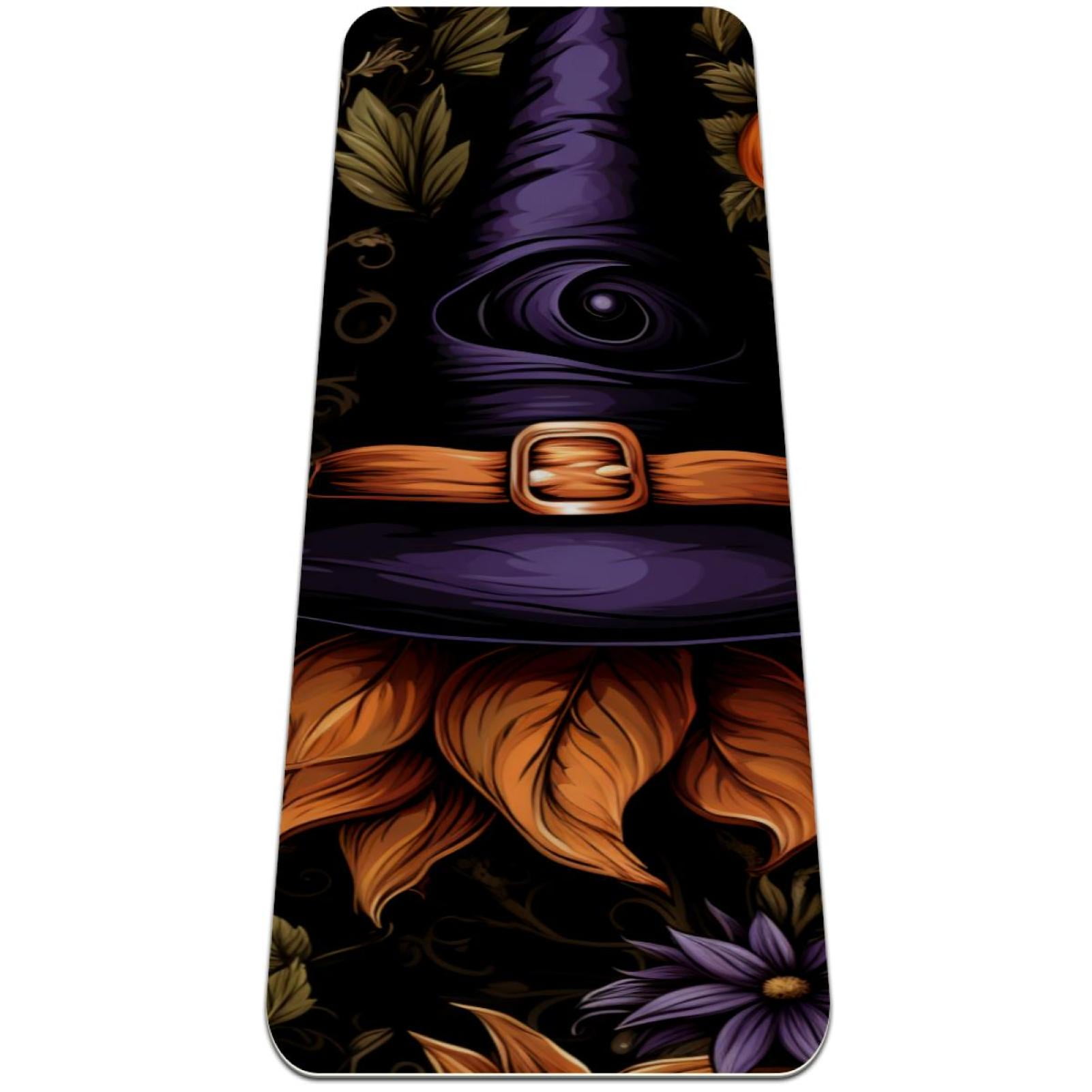 Halloween witch hat TPE Yoga Mat - Exercise Mat for Yoga, Pilates, and ...