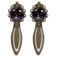 thumbnail image 1 of Halloween witch hat Vintage Copper-Colored Lace Bookmarks: Stainless Steel Reading Accessories for Book Lovers - Set of 2, 1 of 5