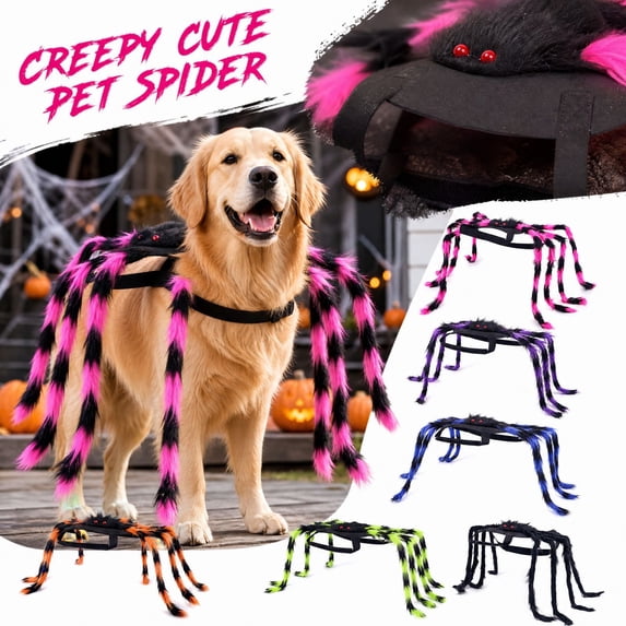 Halloween with Soft Fuzzy Legs,Small Dog Halloween for Puppy,Trick Or Treat Party Photography Prop,1 Pack