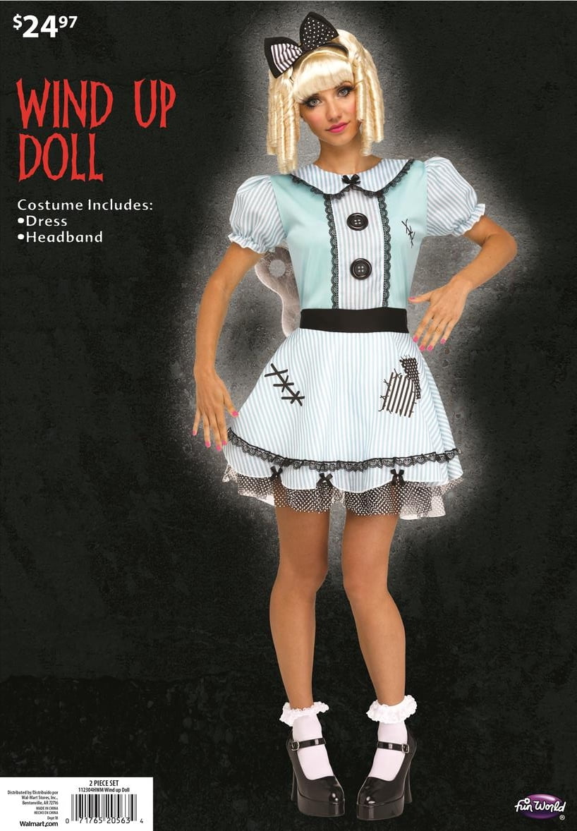 Halloween women Wind up doll costume Size Small