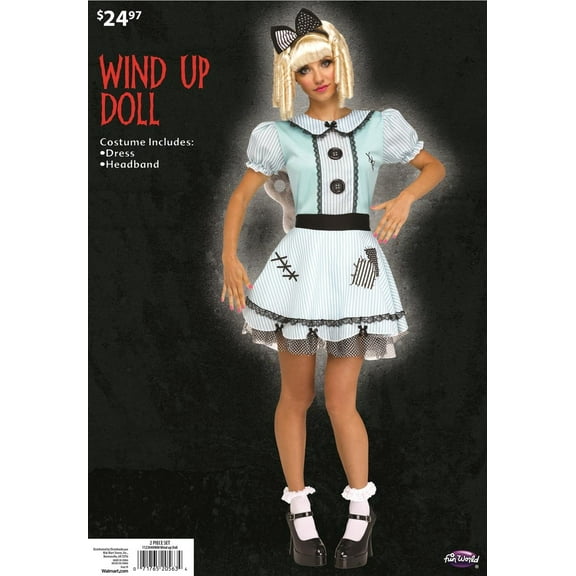 Halloween women Wind up doll costume size Medium
