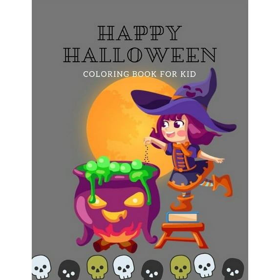 Happy Halloween: coloring book for kid