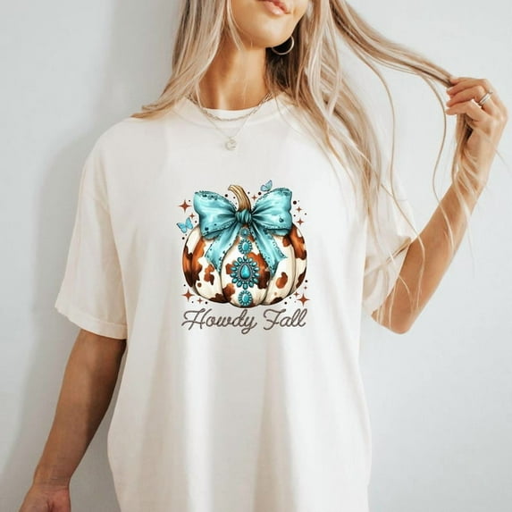 Halloweens Shirt,Western Shirt,Halloween Crewneck,Country Shirt,Howdy Fall Cowboy Tee,Fall Fashion,Howdy Fall Western Pumpkin